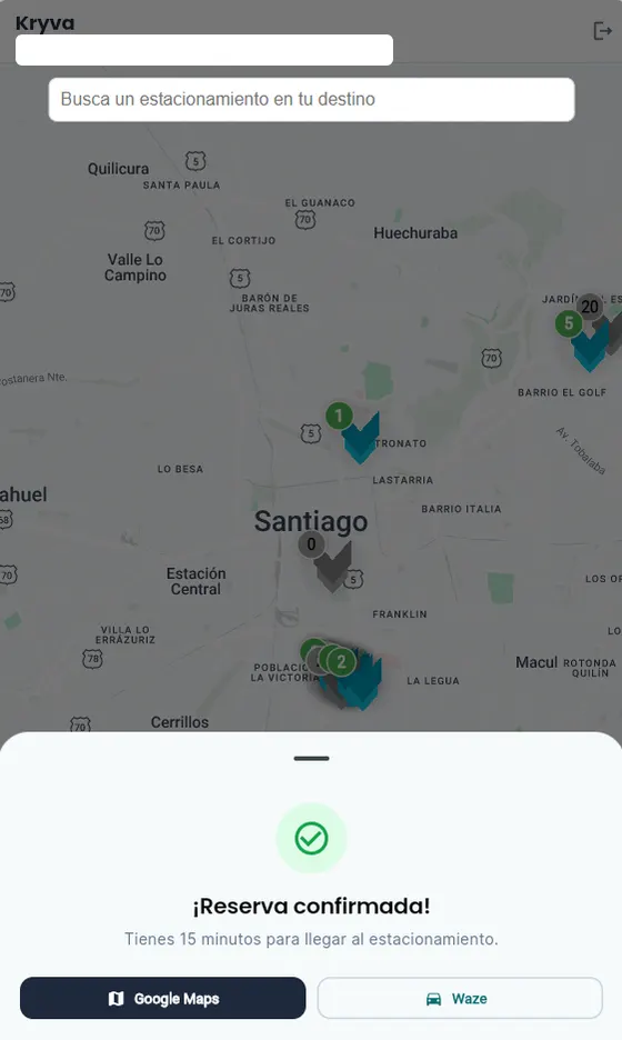 Confirmación de reserva
